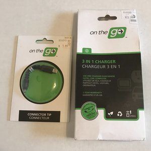 "On the Go" 3 in 1 Charger plus Connector Tip